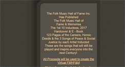 Desktop Screenshot of folkmusichalloffame.org